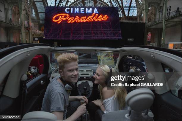 Cinema Paradisio au grand Palais le 20 Juin 2013, 26 films projetes 2 voire 3 films par soirees a Paris en France. Confortablement installes dans des...