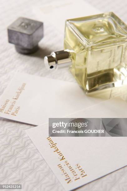 Parfum 'Lumière Noire homme' de la Maison Francis Kurkdjian en septembre 2009 à Paris, France.