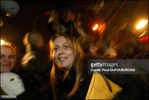 Claire Carthonnet, spokeswoman of the prostitutes after she was heard at the French senate.