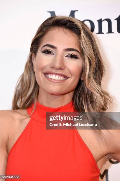 Actress Carly Brooke attends the premiere of "Summertime" with Tribeca Talks: Storytellers during the 2018 Tribeca Film Festival at BMCC Tribeca PAC...