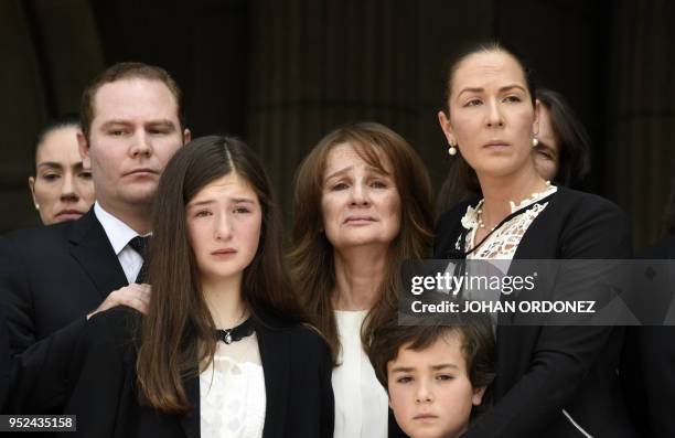 Patricia Escobar widow of former Guatemalan President and Guatemala City Mayor, Alvaro Arzu, and Alvaro Arzu Escobar , President of the National...