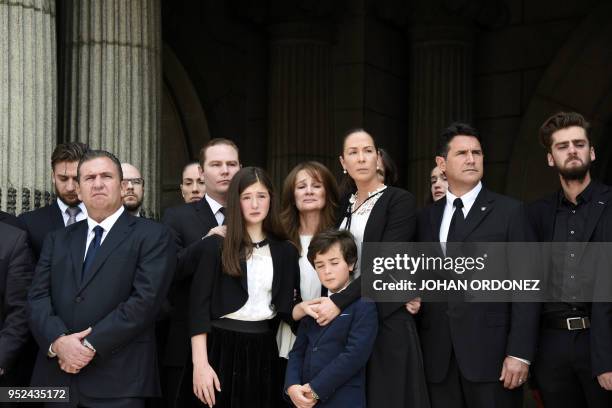 Patricia Escobar widow of former Guatemalan President and Guatemala City Mayor, Alvaro Arzu, and Alvaro Arzu Escobar , President of the National...