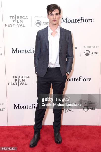 Actor Dan O'Brien attends the premiere of "Summertime" with Tribeca Talks: Storytellers during the 2018 Tribeca Film Festival at BMCC Tribeca PAC on...
