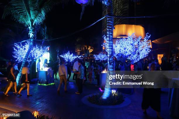 The view of the party after the Grand Opening of Atlantis Sanya on April 28, 2018 in Sanya, China.