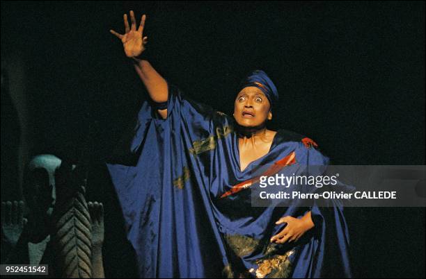 Run-through of "Erwartung and La voix humaine" starring by Jessye Norman in Paris.