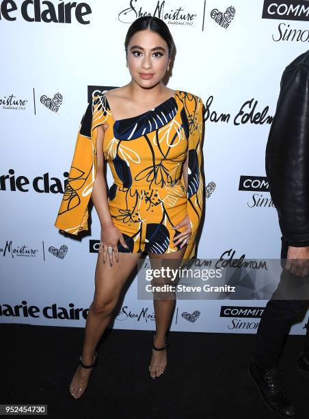 Ally Brooke arrives at the Marie Claire's 5th Annual 'Fresh Faces' at Poppy on April 27, 2018 in Los Angeles, California.