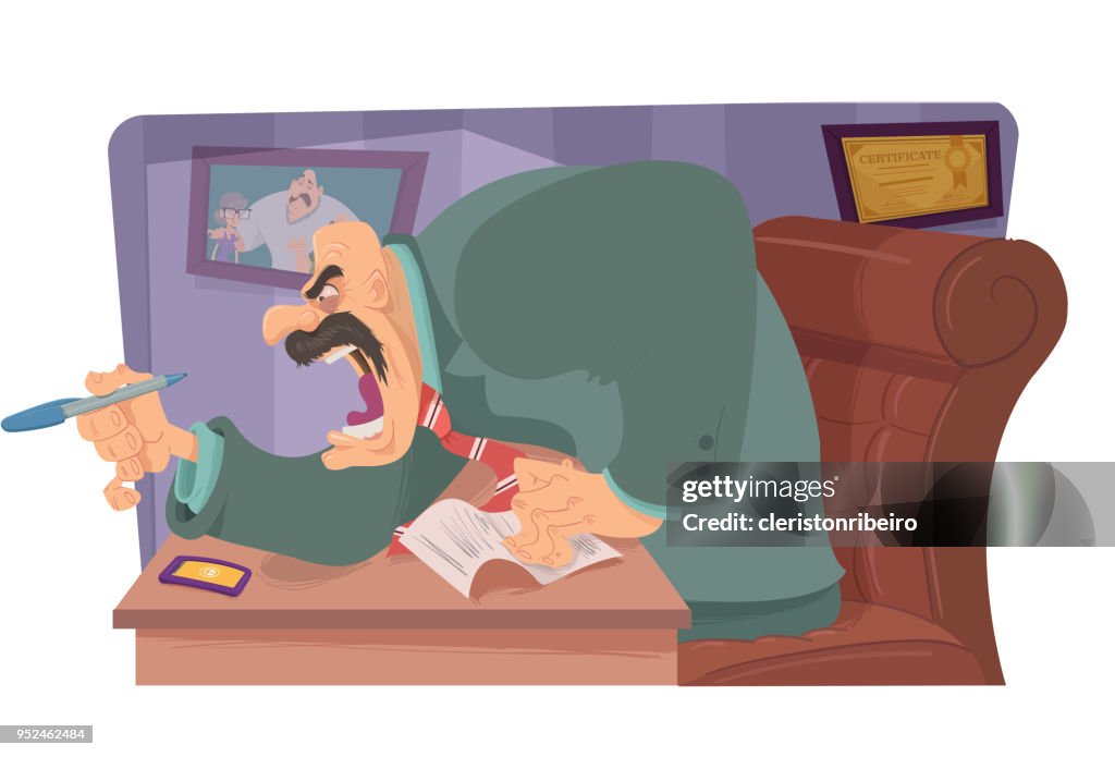 Angry Boss Ruler Angry Boss High-Res Vector Graphic - Getty Images
