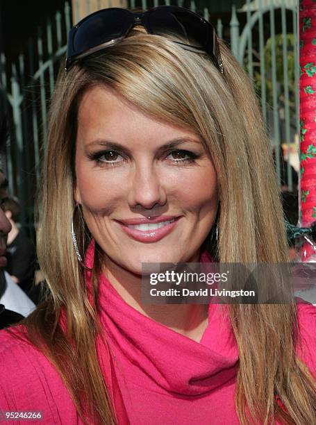 Personality Courtney Hansen attends Christmas Eve at the Los Angeles Mission on December 24, 2009 in Los Angeles, California.