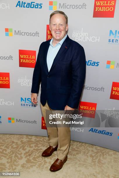 Sean Spicer attends the 25th annual White House Correspondents' Garden Brunch at Beall-Washington House on April 28, 2018 in Washington, DC.