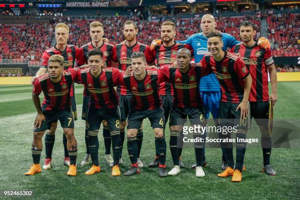 Teamphoto Atlanta United, top row , Jeff Larentowicz of Atlanta United, Chris McCann of Atlanta United , Julian Gressel of Atlanta United , Leandro...