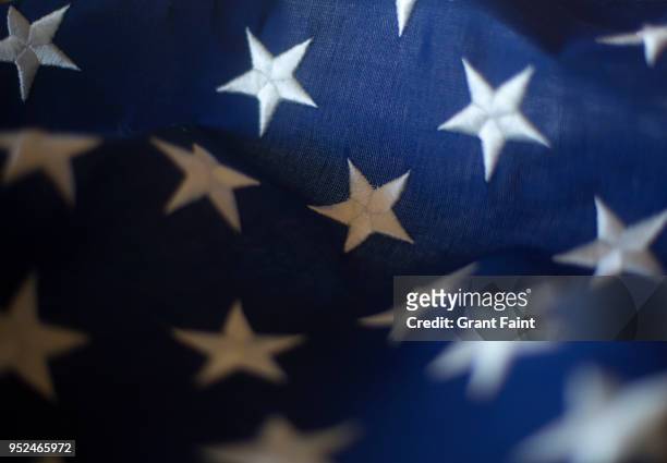 close up of american flag - the americas stock-fotos und bilder