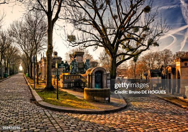 Cimetière du Père Lachaise à Paris le 7 Mars 2014.