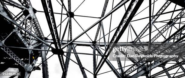 detail view of urban bridge - construction frame detail stock pictures, royalty-free photos & images