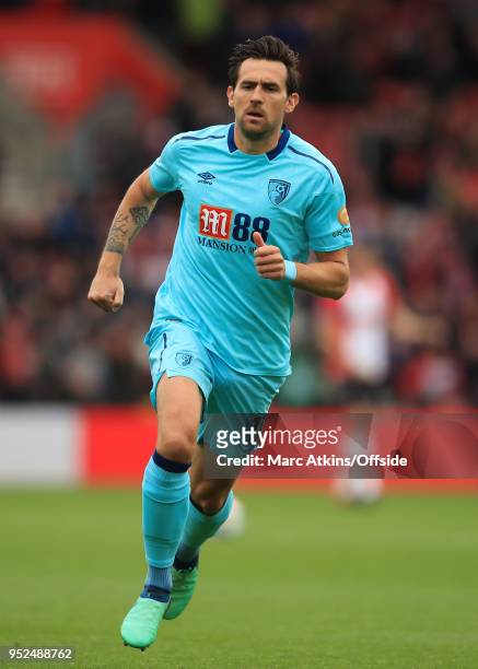 Charlie Daniels of AFC Bournemouth during the Premier League match between Southampton and AFC Bournemouth at St Mary's Stadium on April 28, 2018 in...