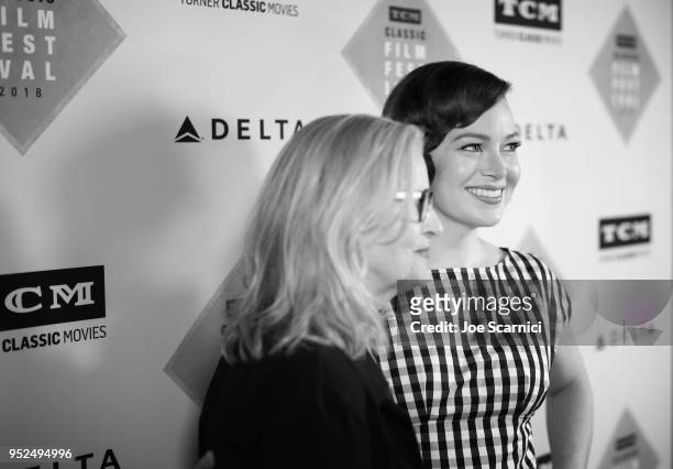 Director Gillian Armstrong and TCM & Filmstruck host Alicia Malone attend 'A Conversation with Gillian Armstrong' during day 3 of the 2018 TCM...