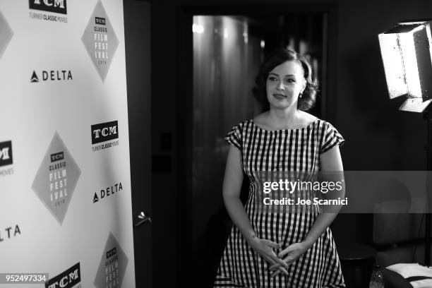 Filmstruck host Alicia Malone attends 'A Conversation with Gillian Armstrong' during day 3 of the 2018 TCM Classic Film Festival on April 28, 2018 in...