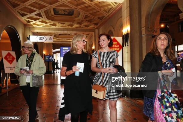 Director Gillian Armstrong and TCM & Filmstruck host Alicia Malone attend 'A Conversation with Gillian Armstrong' during day 3 of the 2018 TCM...