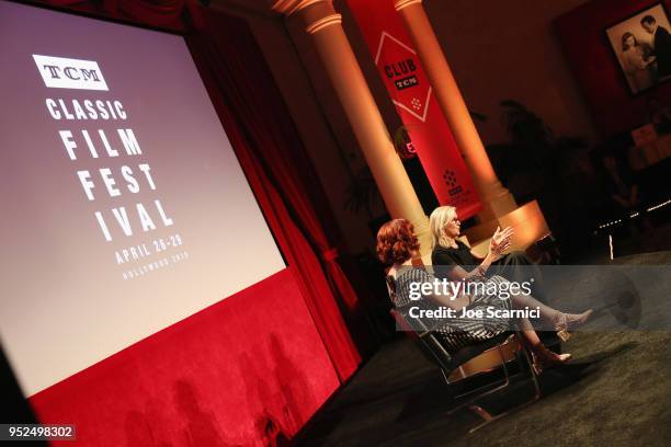 Director Gillian Armstrong and TCM & Filmstruck host Alicia Malone speak onstage at 'A Conversation with Gillian Armstrong' during day 3 of the 2018...