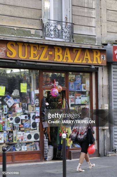 Typical shop of the Goutte d Or district in the 18 th arrondissement of Paris, Ile de France region, France.