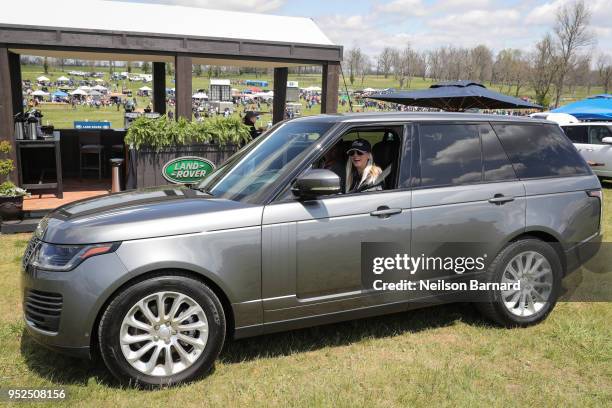 Equestrian and actor Kaley Cuoco at the seventh annual Land Rover tailgate experience during the Land Rover Kentucky Three Day Event at the Kentucky...