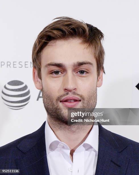 Actor Douglas Booth attends the screening of "Mary Shelley" during the 2018 Tribeca Film Festival at BMCC Tribeca PAC on April 28, 2018 in New York...