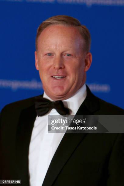 Sean Spicer attends the 2018 White House Correspondents' Dinner at Washington Hilton on April 28, 2018 in Washington, DC.