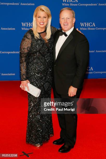 Rita Cosby and Sean Spicer attend the 2018 White House Correspondents' Dinner at Washington Hilton on April 28, 2018 in Washington, DC.