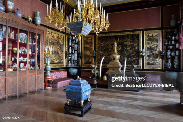 Musée chinois, château de Fontainebleau, Ile de France, France.