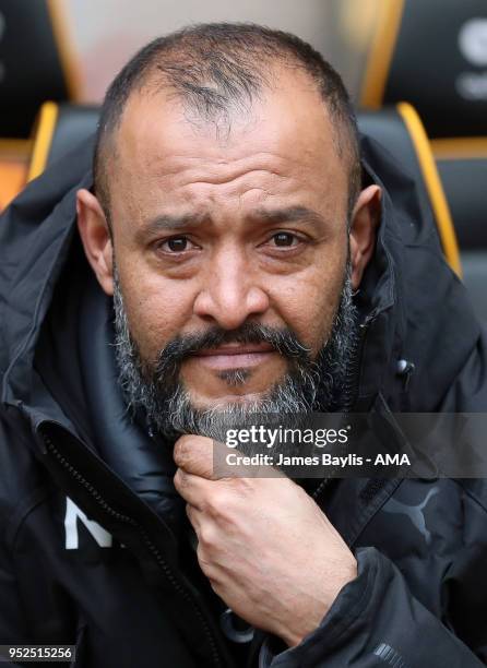 Nuno Espirito Santo manager / head coach of Wolverhampton Wanderers during the Sky Bet Championship match between Wolverhampton Wanderers and...