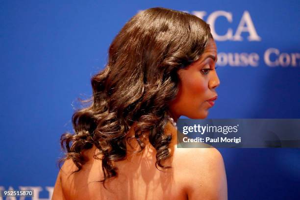 Omarosa Manigault attends the 2018 White House Correspondents' Dinner at Washington Hilton on April 28, 2018 in Washington, DC.