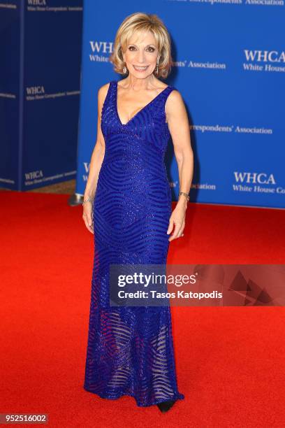 Journalist Andrea Mitchell attends the 2018 White House Correspondents' Dinner at Washington Hilton on April 28, 2018 in Washington, DC.