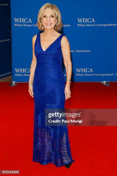 Journalist Andrea Mitchell attends the 2018 White House Correspondents' Dinner at Washington Hilton on April 28, 2018 in Washington, DC.