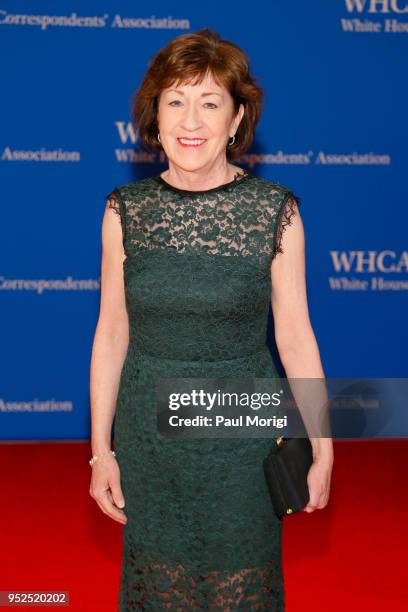 Senator Susan Collins attends the 2018 White House Correspondents' Dinner at Washington Hilton on April 28, 2018 in Washington, DC.