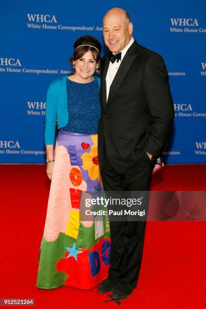 Lisa Pevaroff-Cohn and former White House chief economic advisor Gary Cohn attend the 2018 White House Correspondents' Dinner at Washington Hilton on...