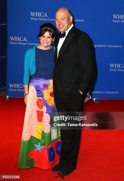 Lisa Pevaroff-Cohn and former White House chief economic advisor Gary Cohn attend the 2018 White House Correspondents' Dinner at Washington Hilton on...