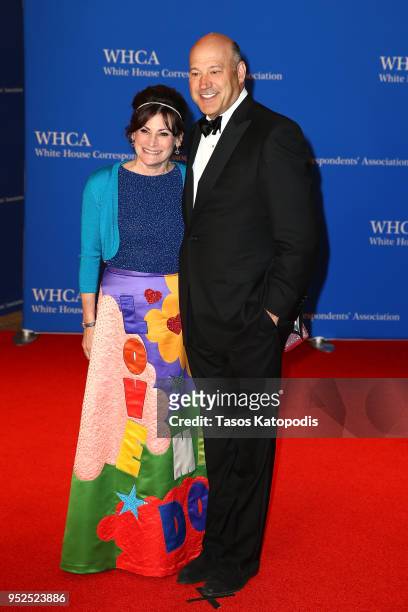 Lisa Pevaroff-Cohn and former White House chief economic advisor Gary Cohn attend the 2018 White House Correspondents' Dinner at Washington Hilton on...