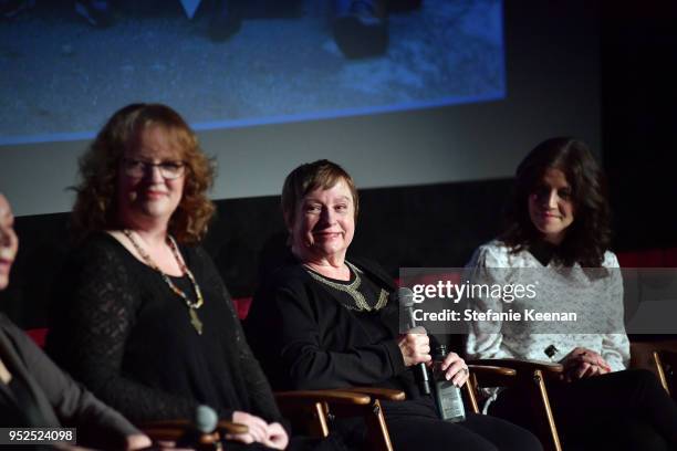 Writer Brenda Chapman, animator Gretchen Albrecht, and animator Amy Smeed attends the screening of 'An Invisible History: Trailblazing Women of...