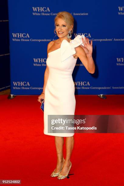 Kellyanne Conway attends the 2018 White House Correspondents' Dinner at Washington Hilton on April 28, 2018 in Washington, DC.