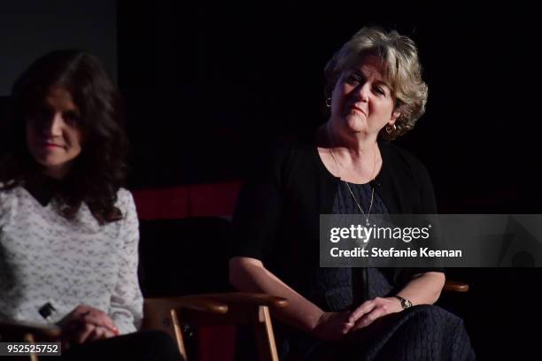 Animators Amy Smeed and Bonnie Arnold speak onstage at the screening of 'An Invisible History: Trailblazing Women of Animation' during day 3 of the...