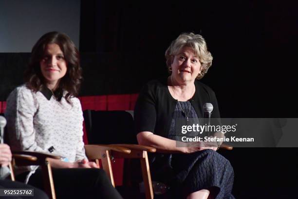Animators Amy Smeed and Bonnie Arnold speak onstage at the screening of 'An Invisible History: Trailblazing Women of Animation' during day 3 of the...