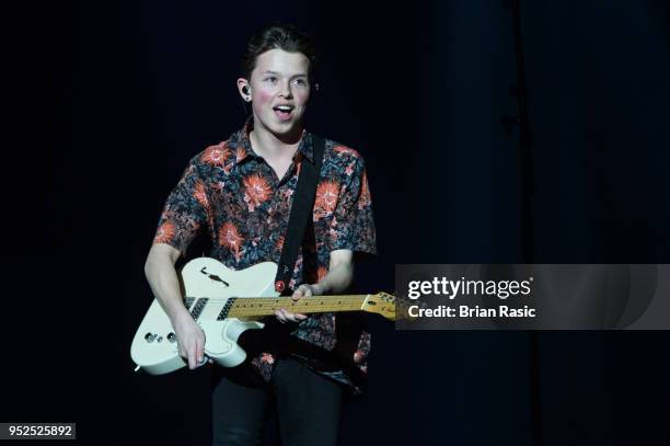 Jacob Sartorius performs live on stage at The O2 Arena on April 28, 2018 in London, England.