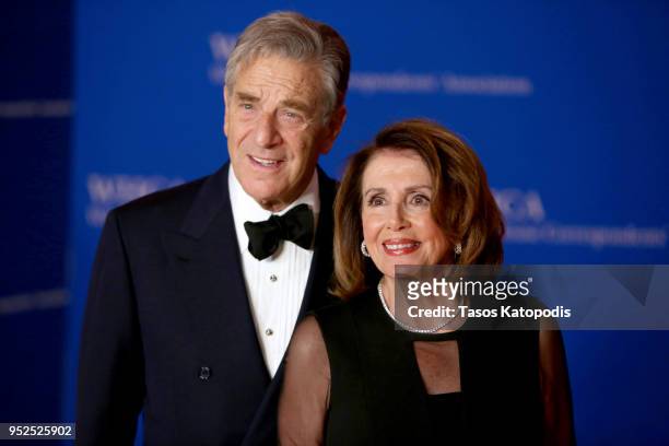 Paul Pelosi and House Minority Leader Nancy Pelosi attend the 2018 White House Correspondents' Dinner at Washington Hilton on April 28, 2018 in...