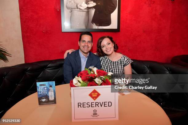 Host Dave Karger and TCM & Filmstruck host Alicia Malone attend day 3 of the 2018 TCM Classic Film Festival on April 28, 2018 in Hollywood,...