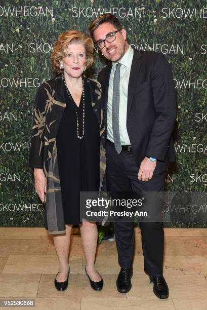 Agnes Gund and Jamie Bennett attend Skowhegan Awards Dinner 2018 at The Plaza Hotel on April 24, 2018 in New York City. Agnes Gund;Jamie Bennett