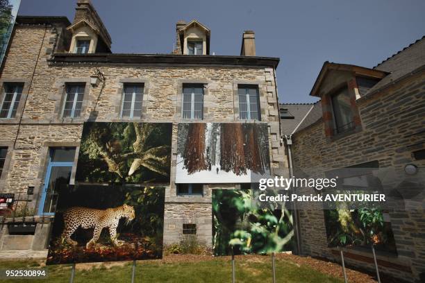 The 8th annual Photographic Festival "Peuple et Nature" at La Gacilly in Brittany".Created in 2004 by Jacques Rocher ,the festival transforms the...