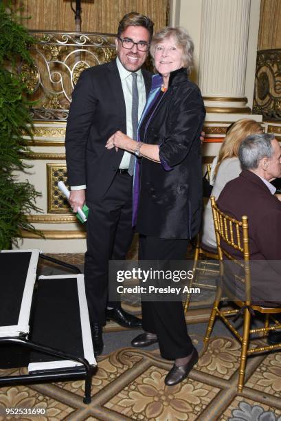 Jamie Bennett and Ann Gund attend Skowhegan Awards Dinner 2018 at The Plaza Hotel on April 24, 2018 in New York City. Jamie Bennett;Ann Gund