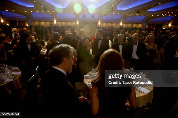 Guests attend the 2018 White House Correspondents' Dinner at Washington Hilton on April 28, 2018 in Washington, DC.