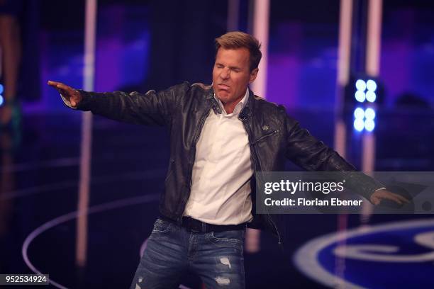 Dieter Bohlen during the semi finals of the TV competition 'Deutschland sucht den Superstar' at Coloneum on April 28, 2018 in Cologne, Germany. For...