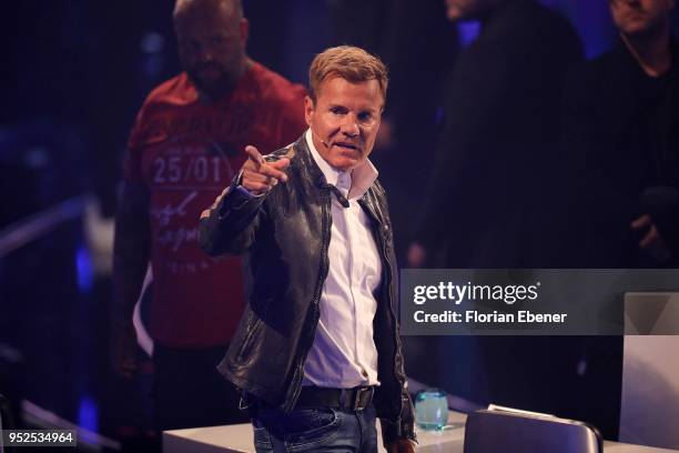 Dieter Bohlen during the semi finals of the TV competition 'Deutschland sucht den Superstar' at Coloneum on April 28, 2018 in Cologne, Germany. For...