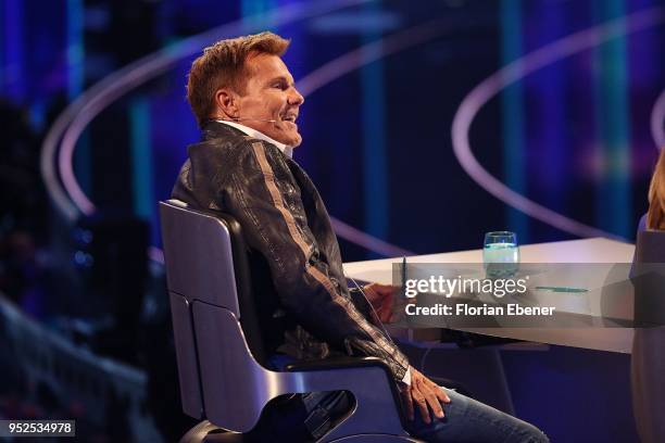 Dieter Bohlen during the semi finals of the TV competition 'Deutschland sucht den Superstar' at Coloneum on April 28, 2018 in Cologne, Germany. For...